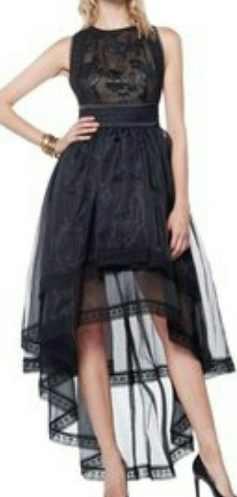 Gracia Black Sexy Sleeveless Sheer Cocktail Dress